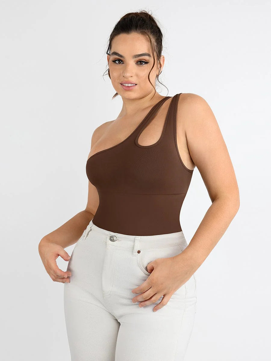 One-shoulder Cut Out bodysuit